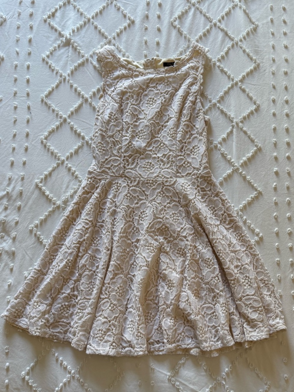 City Studio White Lace Sheath Dress